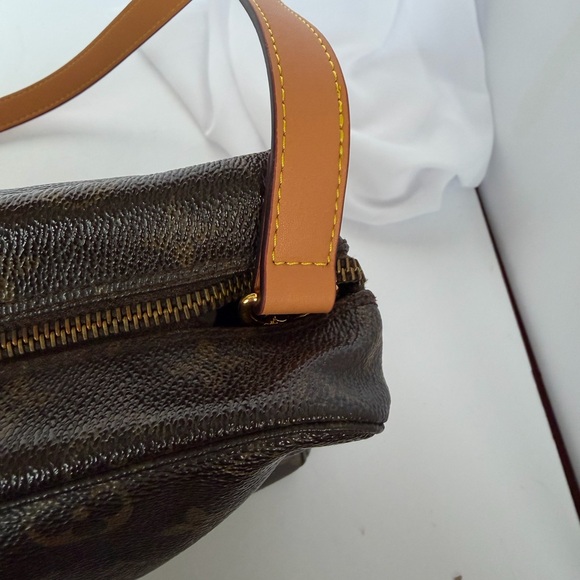 Louis Vuitton Monogram Canvas Toiletry Pouch with Tan Strap - Picture 6 of 11